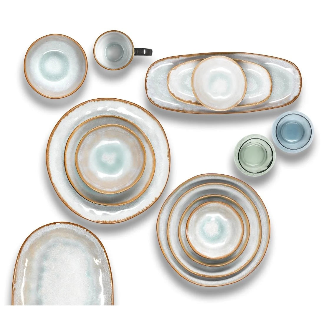 Amefa Médard De Noblat Shadow Aqua Bowls 195mm (6 Pack)