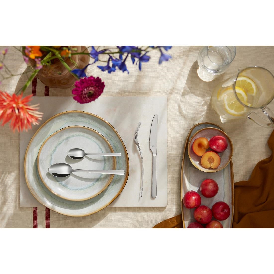 Amefa Médard De Noblat Shadow Aqua Plates 205mm (6 Pack)