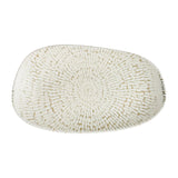 Churchill Cascade Opal Organic Oblong Plates Taupe 260x150mm (12 Pack)