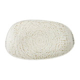 Churchill Cascade Opal Organic Oblong Plates Taupe 220x130mm (12 Pack)