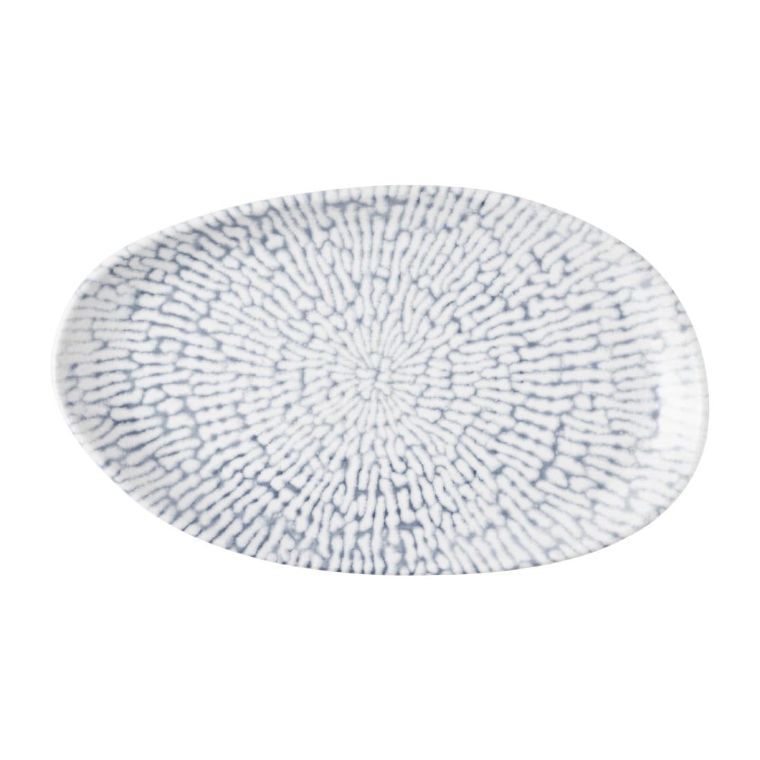 Churchill Cascade Natural Oblong Plates Indigo 220x130mm (6 Pack)