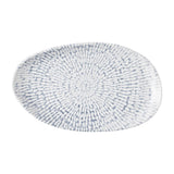 Churchill Cascade Natural Oblong Plates Indigo 220x130mm (6 Pack)