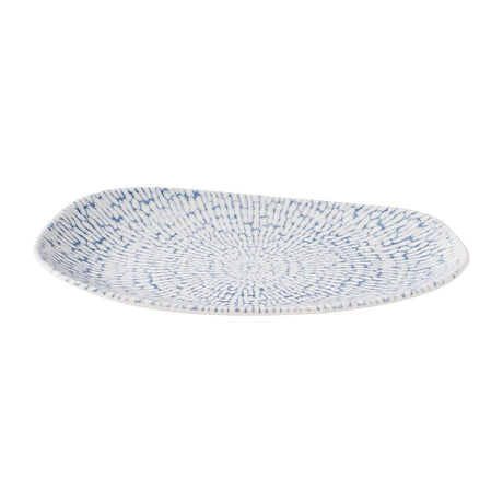 Churchill Cascade Opal Oblong Plates Indigo 220x130mm (12 Pack)