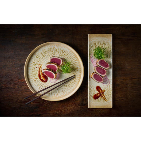 Churchill Inked Lumé Walled Plates Natural 260mm (6 Pack)