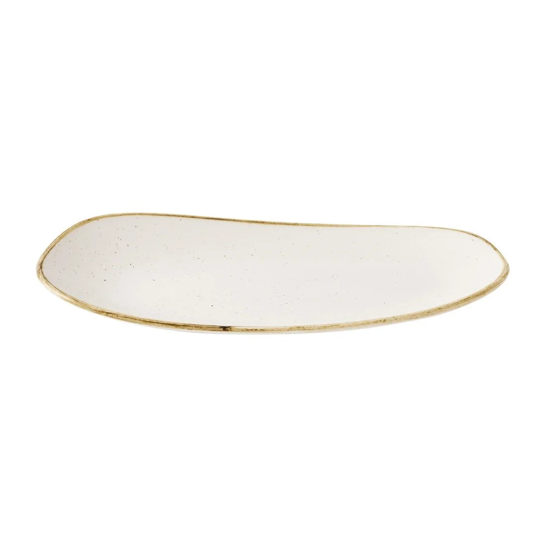Churchill Stonecast Opal Oblong Plates Barley White 300x150mm (12 Pack)