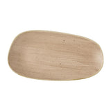 Churchill Stonecast Opal Oblong Plates Truffle 350x185mm (6 Pack)