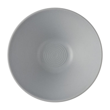 Churchill Emerge Melamine Medium Rippled Bowls Seattle Grey 227mm (6 Pack)