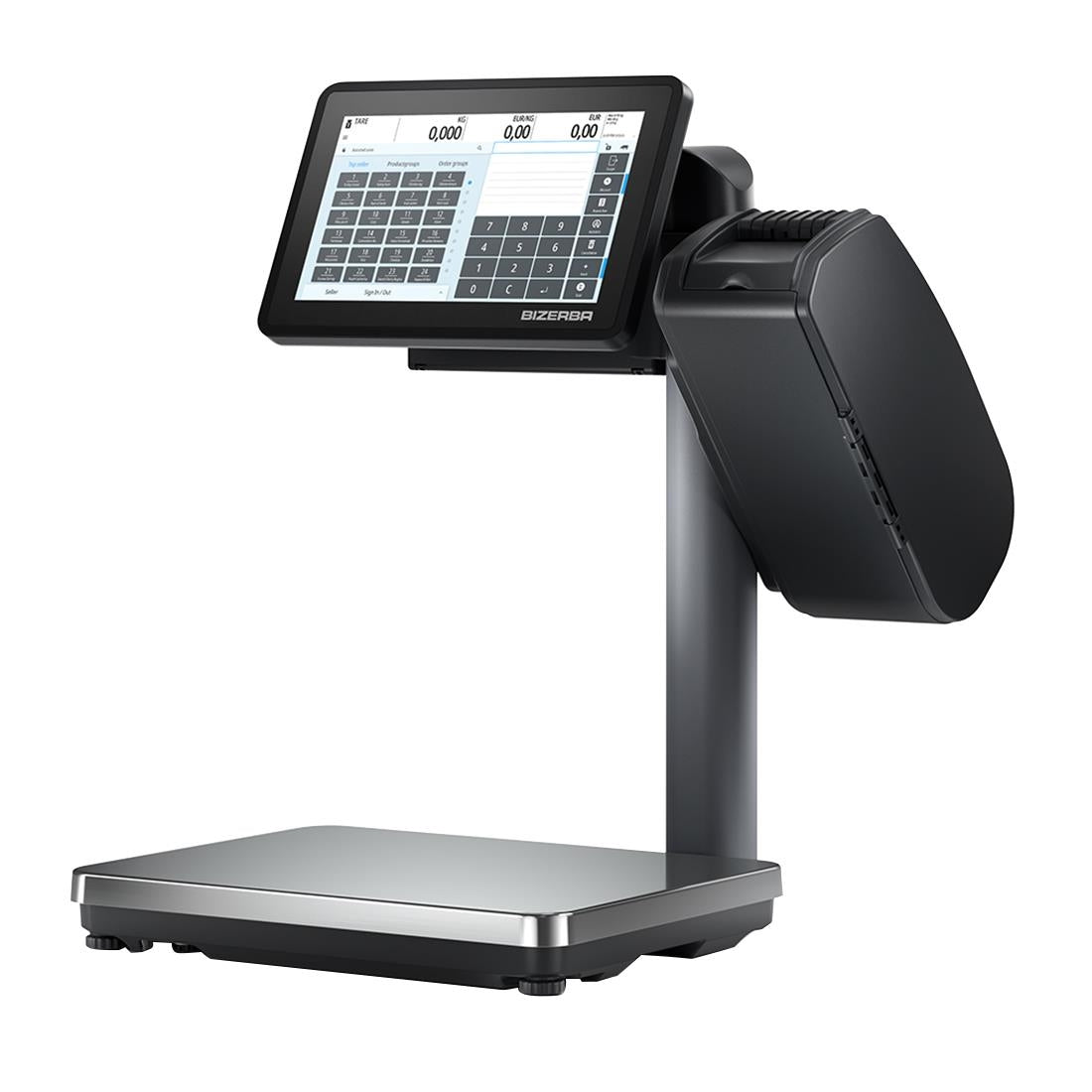 Bizerba Q1 800 Scale. Printer: 2'' Till Receipts / Linerless Labels