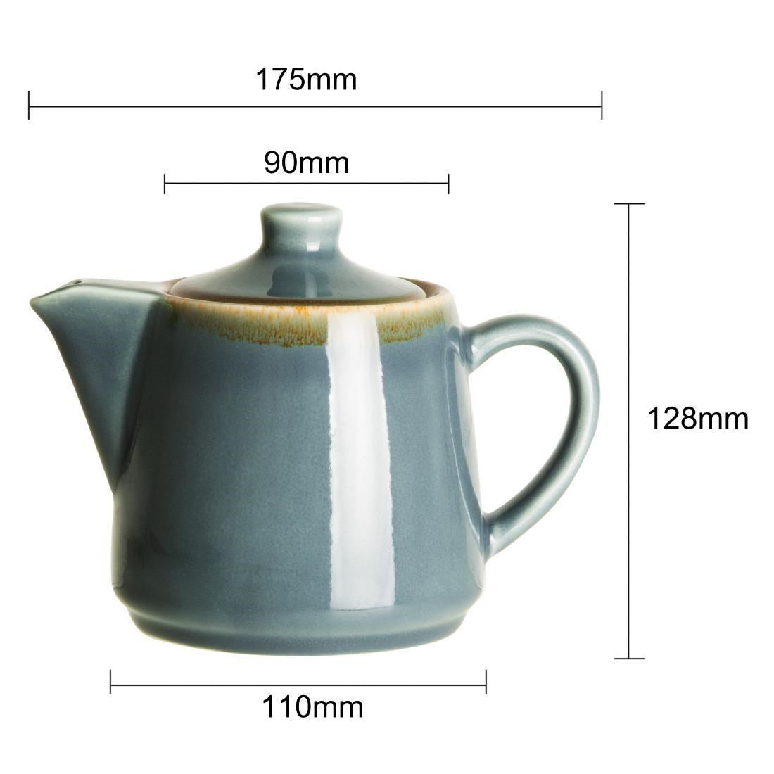 Olympia Kiln Teapots Ocean 650ml (4 Pack)