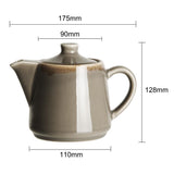Olympia Kiln Teapots Smoke 650ml (4 Pack)