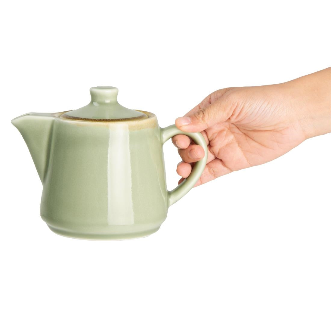 Olympia Kiln Teapots Moss 650ml (4 Pack)