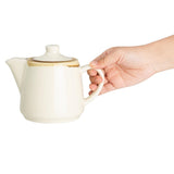 Olympia Kiln Teapots Chalk 650ml (4 Pack)