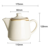 Olympia Kiln Teapots Chalk 650ml (4 Pack)