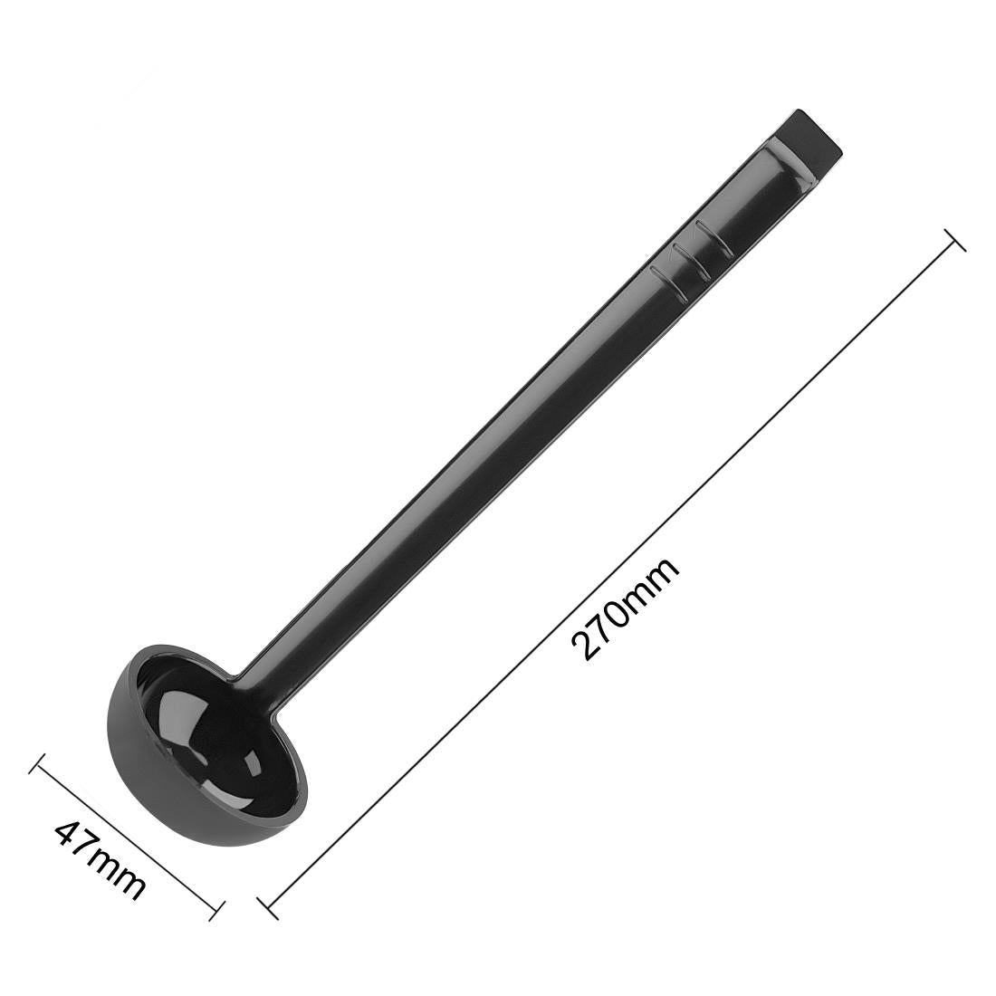 Vogue ABS Dressing Ladle Black 28ml
