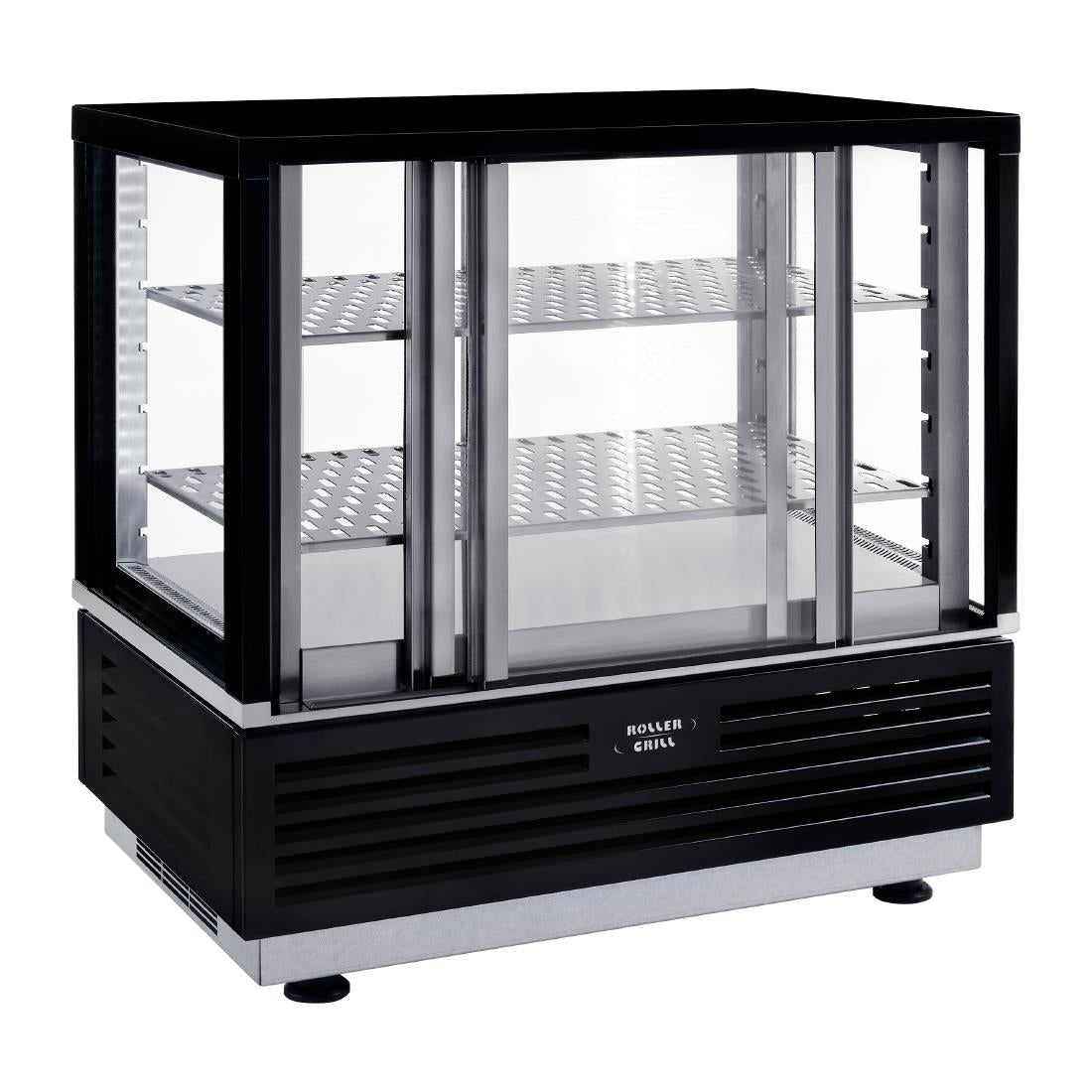 Roller Grill Self-Serve Countertop Display Fridge Black