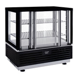 Roller Grill Self-Serve Countertop Display Fridge Black