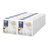 Tork LinStyle Dinner Napkins White 400x400mm (12 Pack)