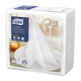 Tork LinStyle Dinner Napkins White 400x400mm (14 Pack)