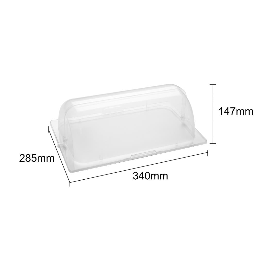 Olympia Kristallon ABS Rolltop Cover GN 1/2