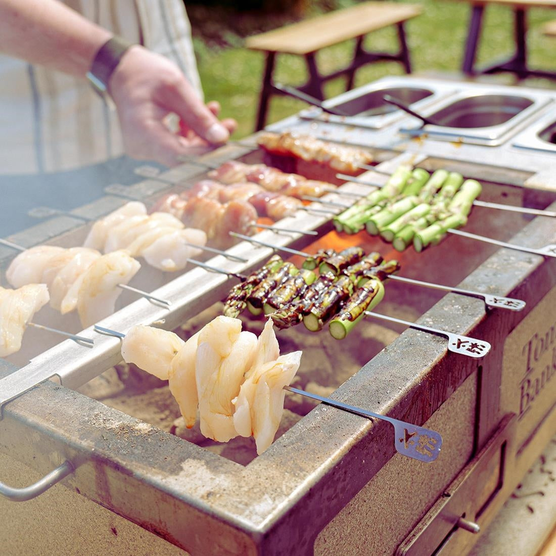 Kasai Hibachi Bar & Skewer Set for the Nano Kasai Grill