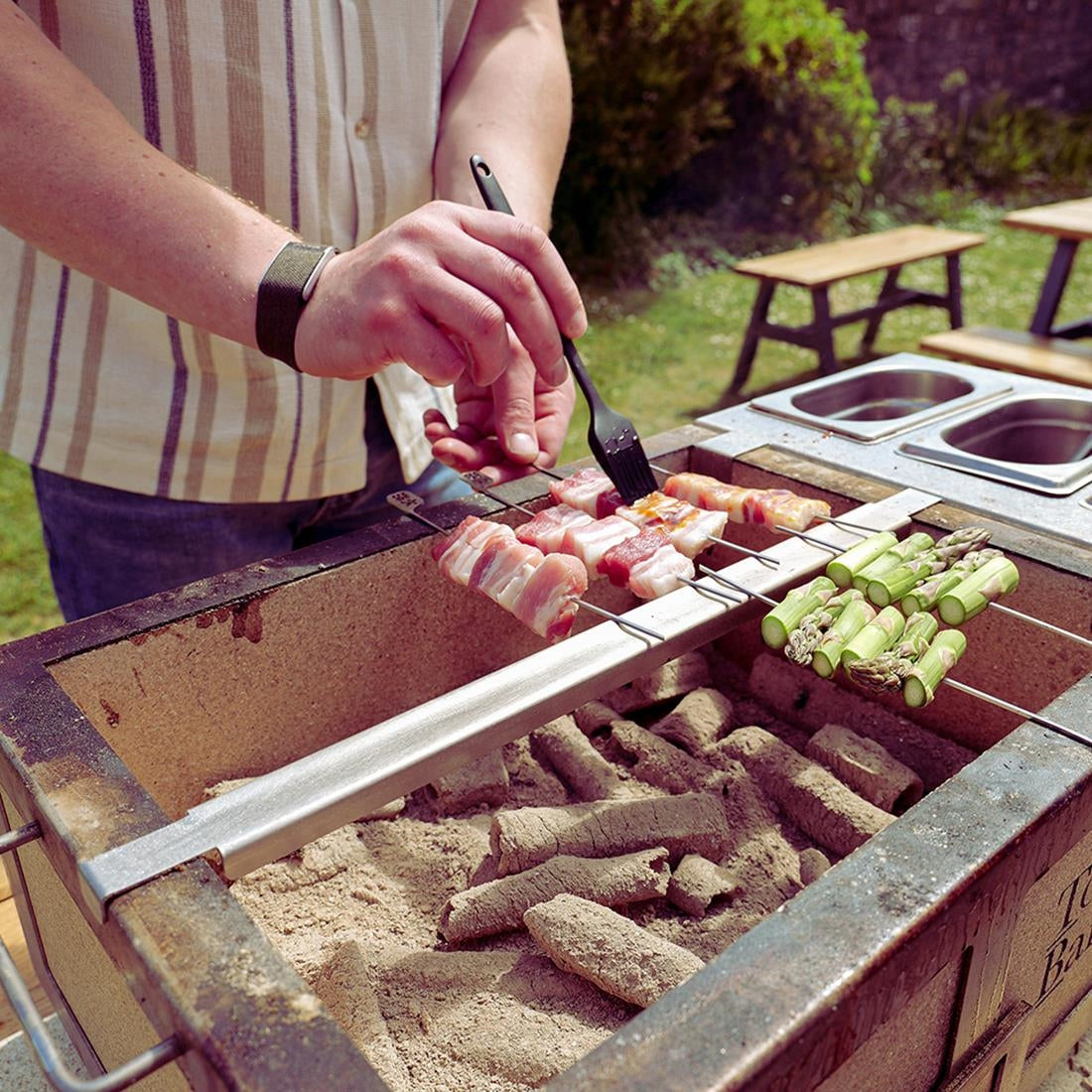 Kasai Hibachi Bar & Skewer Set for the Medium Long Kasai Grill