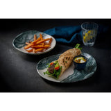 Churchill Inked Tide Opal Plates Black 280mm (12 Pack)