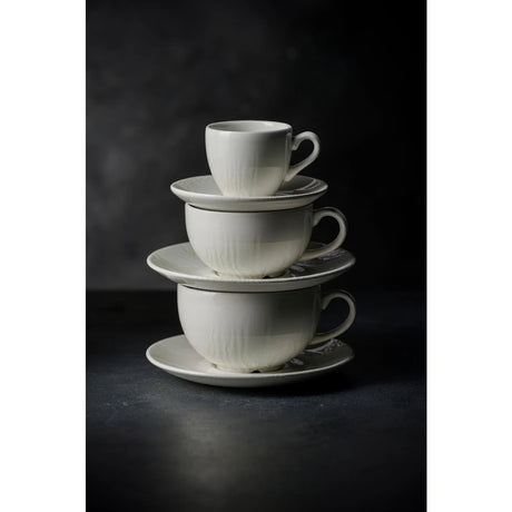 Churchill Inked Tide Café Cappuccino Saucers White 156mm (12 Pack)