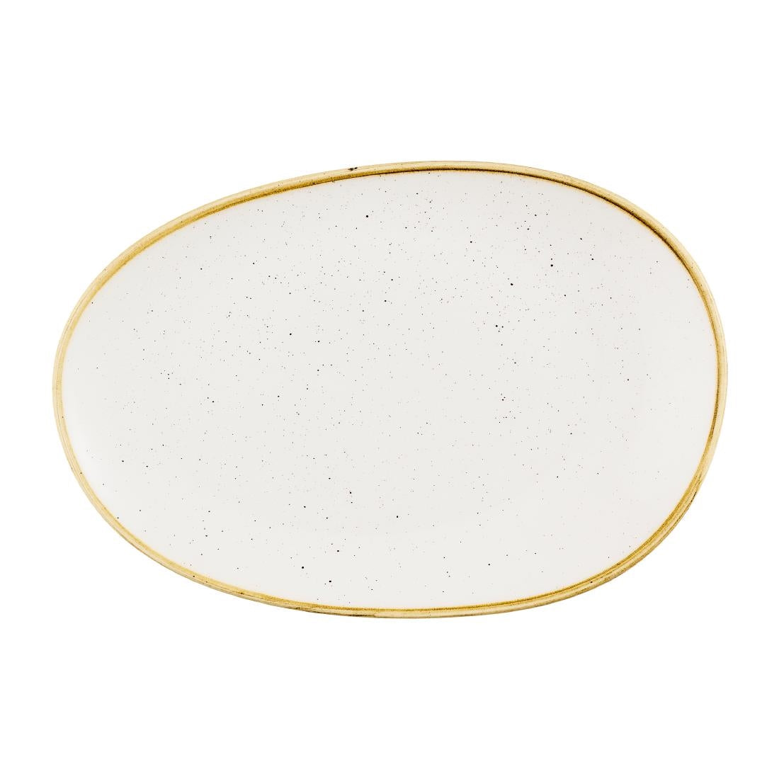 Churchill Stonecast Opal Platters Barley White 345x235mm (6 Pack)