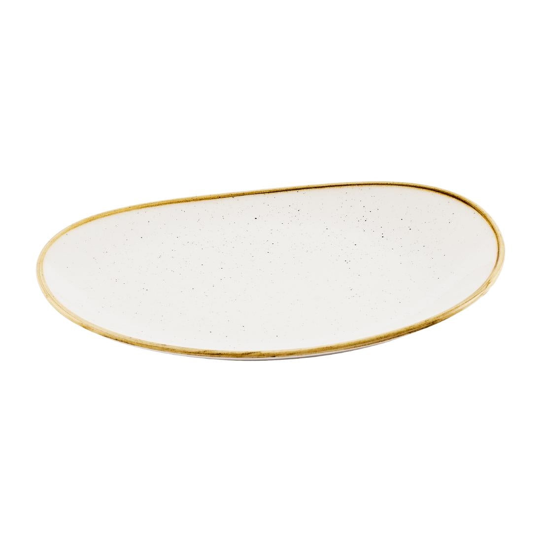 Churchill Stonecast Opal Plates Barley White 280mm (12 Pack)