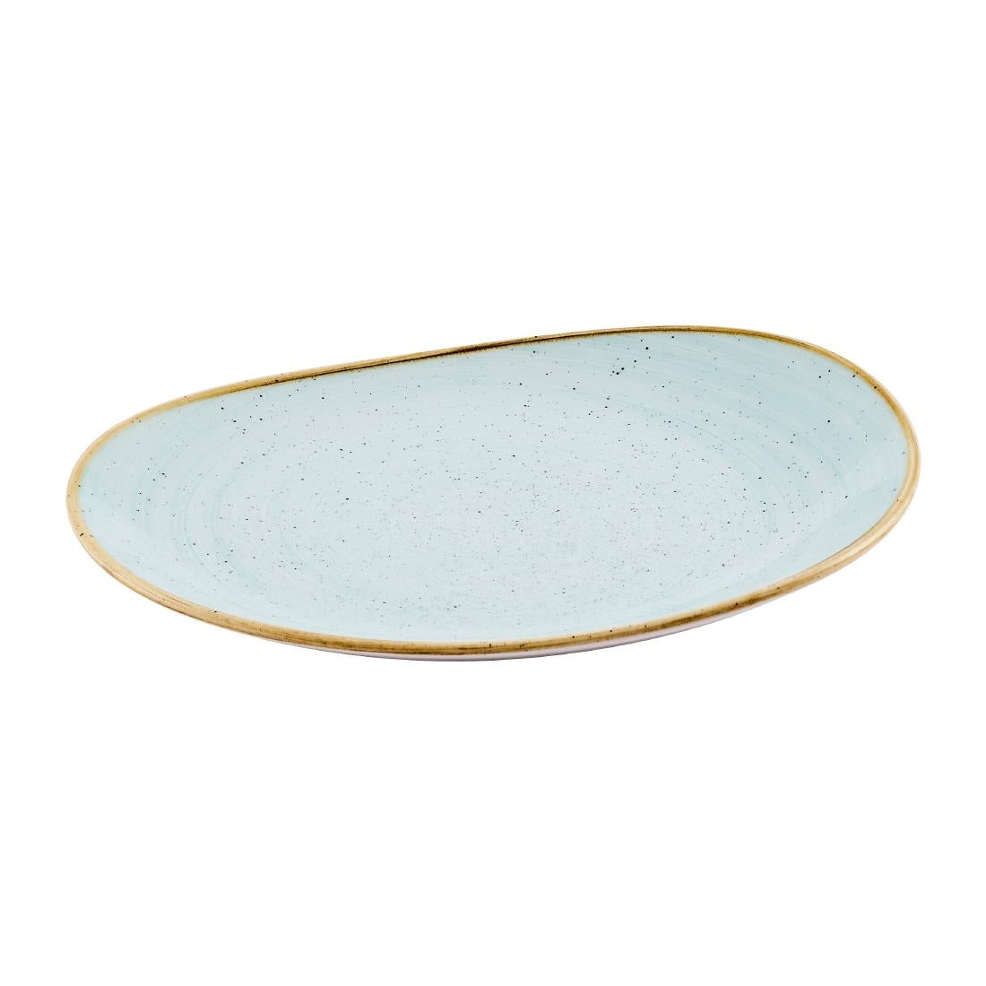 Churchill Stonecast Opal Plates Duck Egg Blue 280mm (12 Pack)