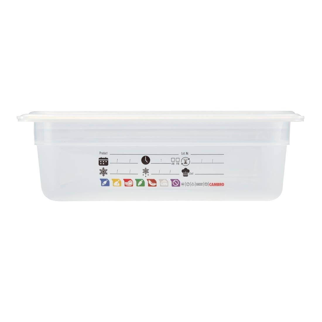 Cambro Safetrak IML Polypropylene Food Storage Container 1/1 GN 100mm