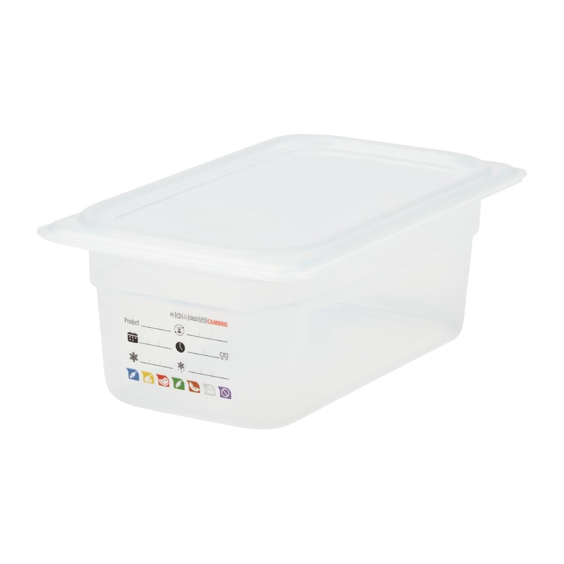 Cambro Safetrak IML Polypropylene Food Storage Container 1/4 GN 100mm