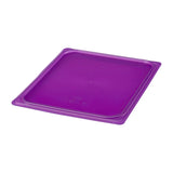 Cambro Safetrak IML Polypropylene Seal Lid Purple 1/2 GN