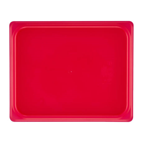 Cambro Safetrak IML Polypropylene Seal Lid Red 1/2 GN
