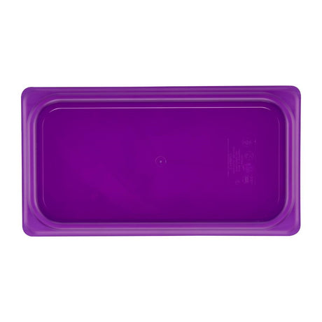 Cambro Safetrak IML Polypropylene Seal Lid Purple 1/3 GN