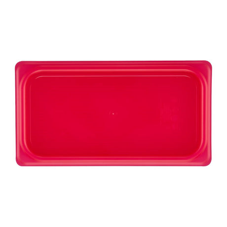 Cambro Safetrak IML Polypropylene Seal Lid Red 1/3 GN