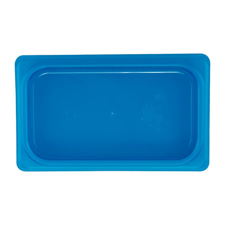Cambro Safetrak IML Polypropylene Seal Lid Blue 1/4 GN