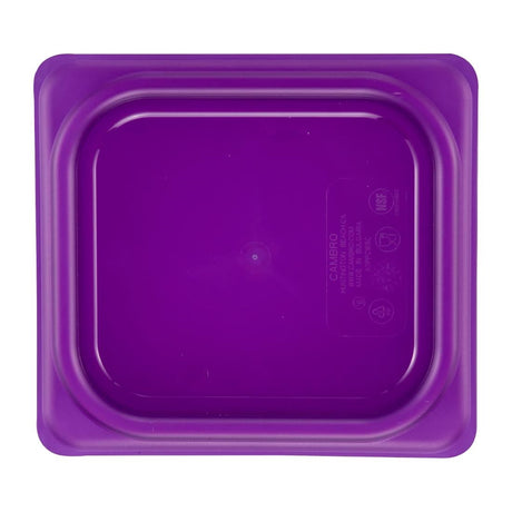 Cambro Safetrak IML Polypropylene Seal Lid Purple 1/6 GN