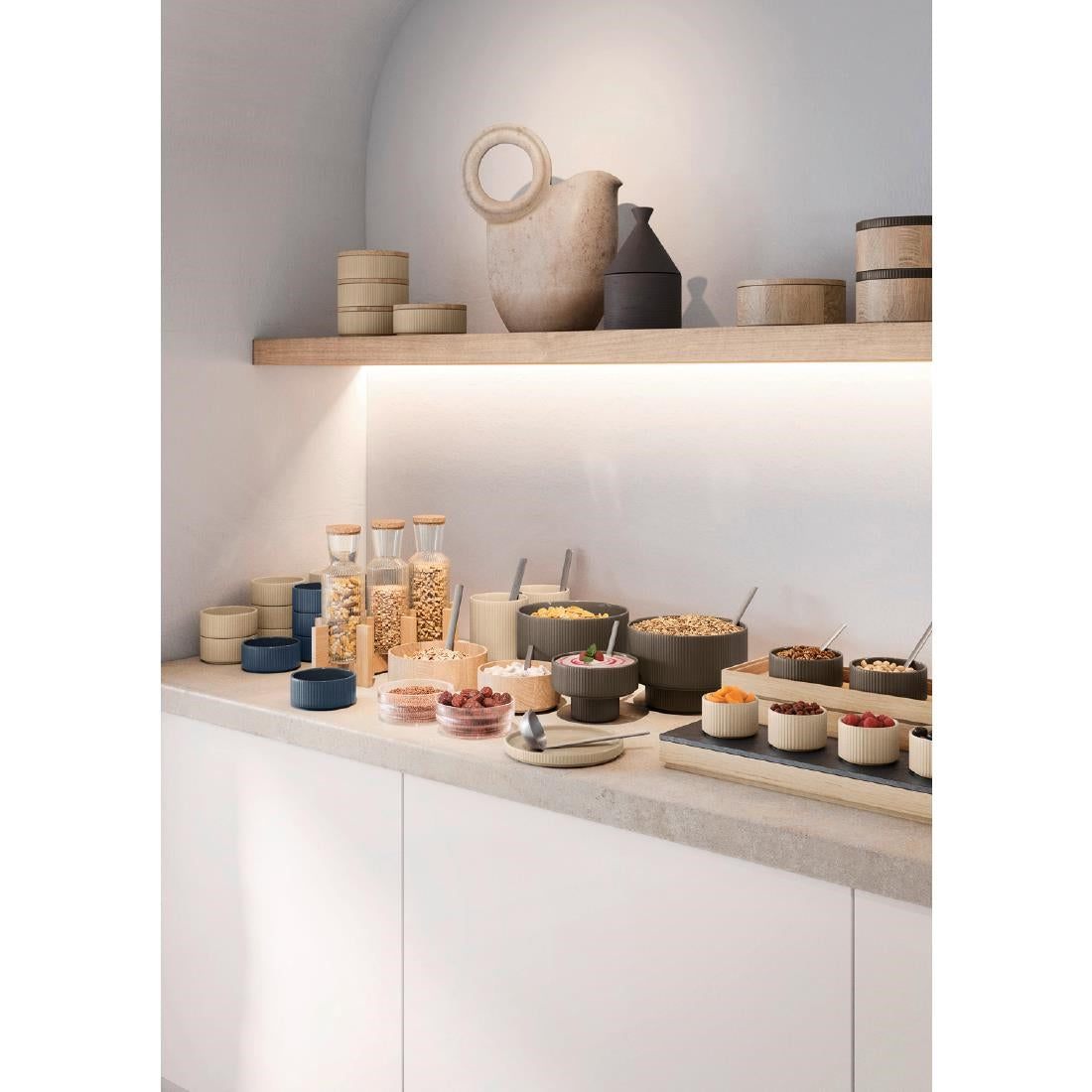APS THE GRID Glass Bowls 60mm (12 Pack)