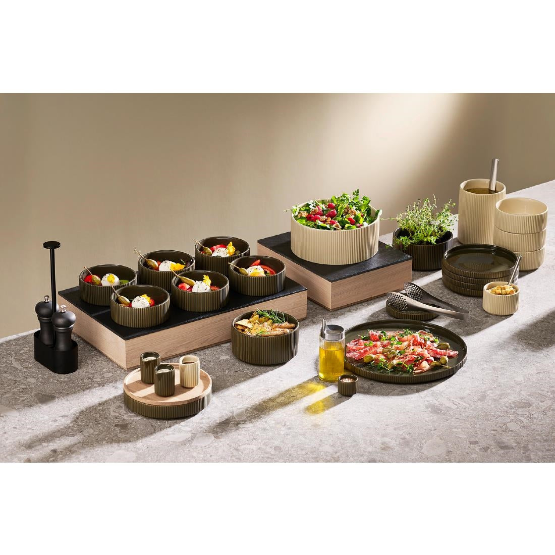 APS THE GRID Glass Bowls 60mm (12 Pack)