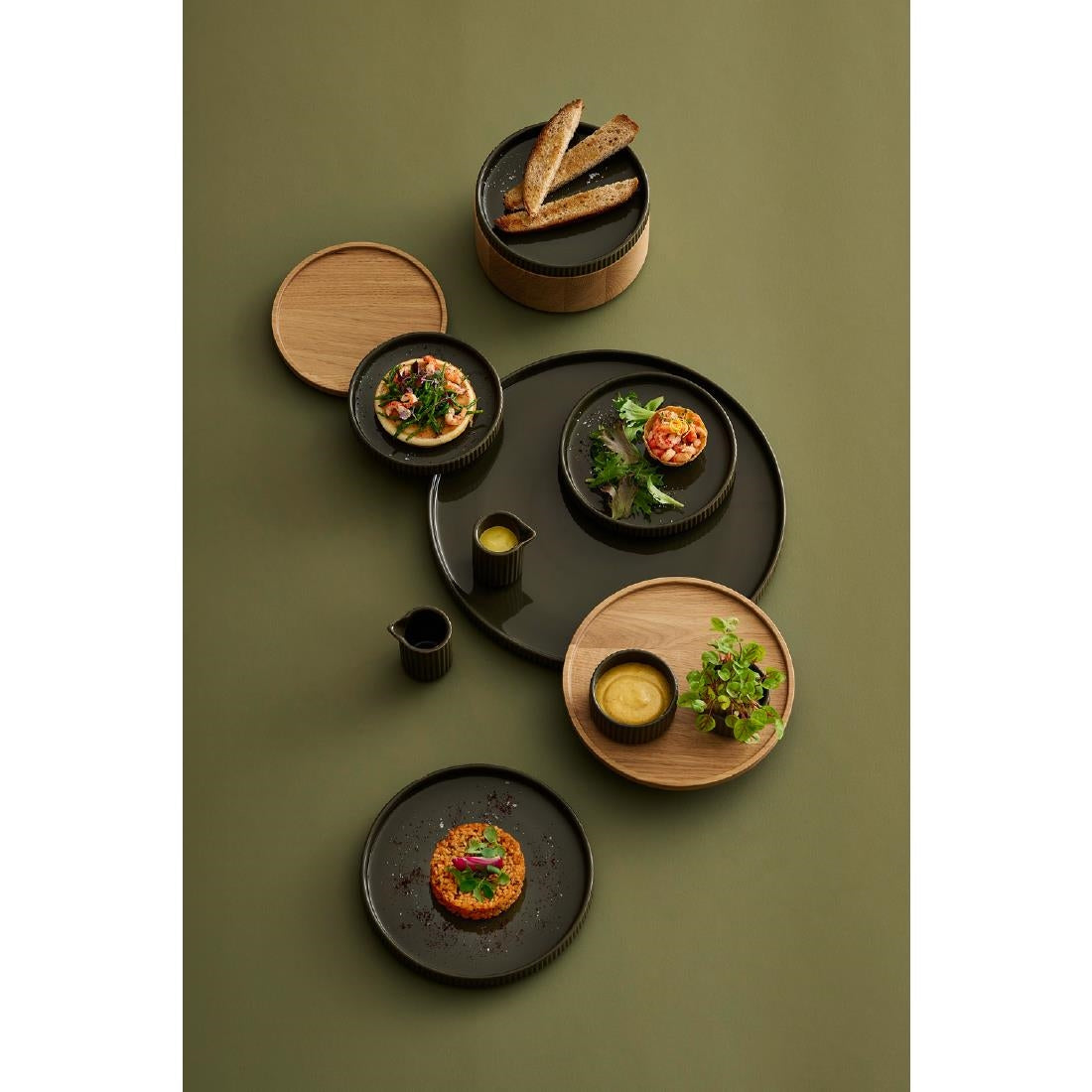 APS THE GRID Glass Bowls 60mm (12 Pack)