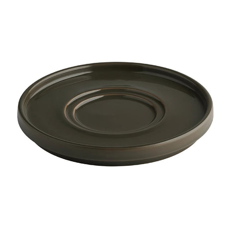 APS THE GRID Porcelain Saucers Brown 160mm (6 Pack)