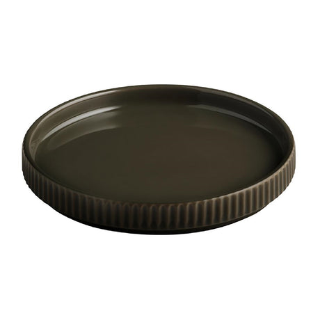 APS THE GRID Porcelain Plates Brown 160mm (6 Pack)
