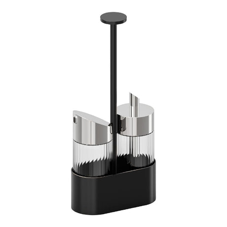 APS THE GRID Stainless Steel Cruet Black 145x70x300mm