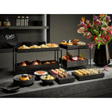 APS VALO GN Buffet Stand Metal Black 365x310x285mm