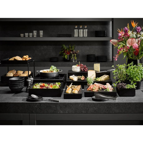 APS VALO Polystyrene Insert Black GN 2/4 515x150x60mm