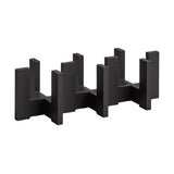 APS Wooden Pedestal for 3 Glass Carafes Black 410x160x120mm