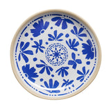 APS FLORYN Melamine Plate White & Blue 155mm (B2B)