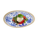 APS FLORYN Melamine Plate White & Blue 215mm (B2B)