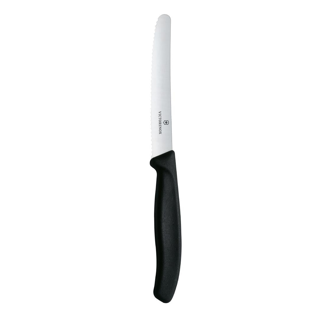 Victorinox Swiss Classic Tomato & Table Knife Wavy Black 11cm (6 Pack)